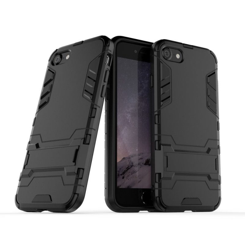 Case Hoesje iPhone 7 / 8 / SE 2 Rood Zwart Telefoonhoesje Ultrabestendig