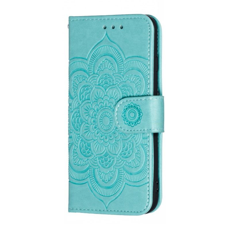 Cover Folio-hoesje iPhone 7 / 8 / SE 2 Grijs Zwart Telefoonhoesje Hele Mandala