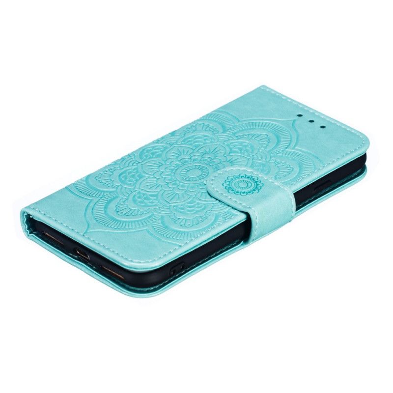 Cover Folio-hoesje iPhone 7 / 8 / SE 2 Grijs Zwart Telefoonhoesje Hele Mandala