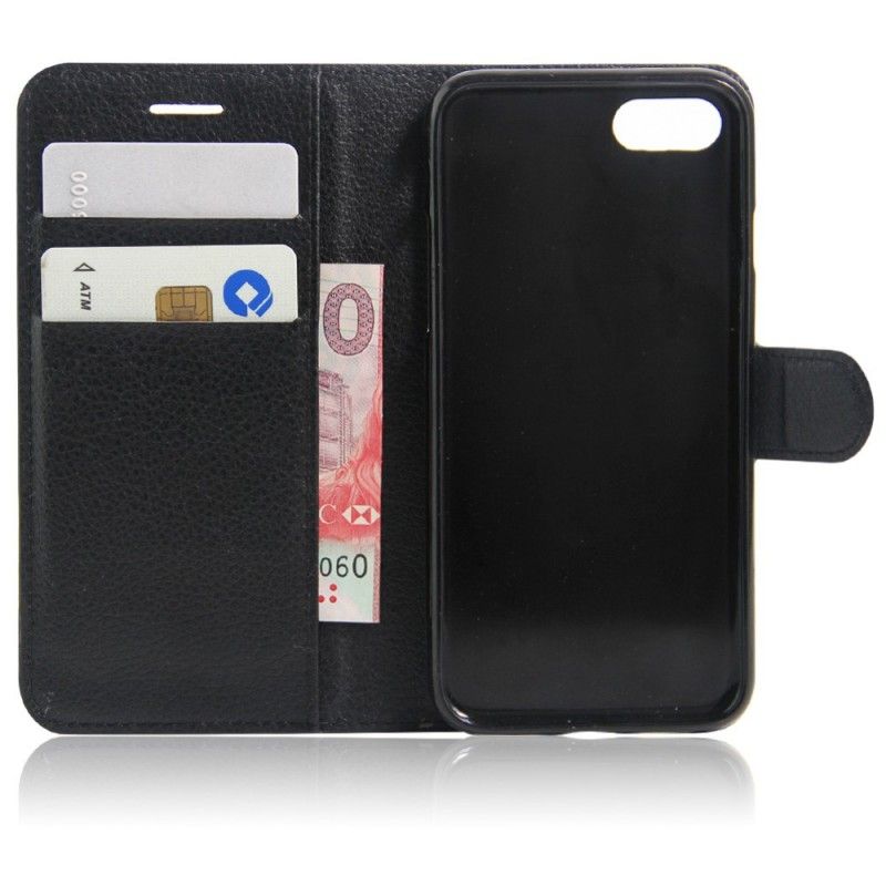 Cover Folio-hoesje iPhone 7 / 8 / SE 2 Wit Zwart Telefoonhoesje Klassiek
