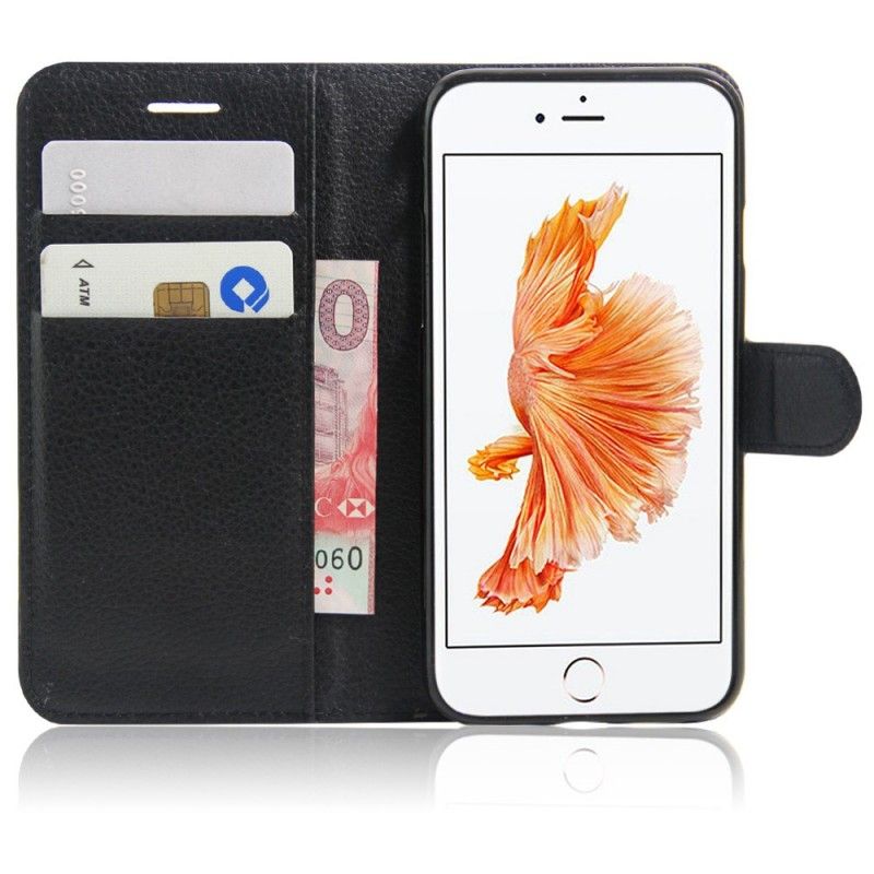 Cover Folio-hoesje iPhone 7 / 8 / SE 2 Wit Zwart Telefoonhoesje Klassiek