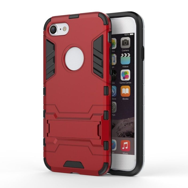 Cover Hoesje iPhone 7 / 8 / SE 2 Marineblauw Rood Telefoonhoesje Ultrabestendig