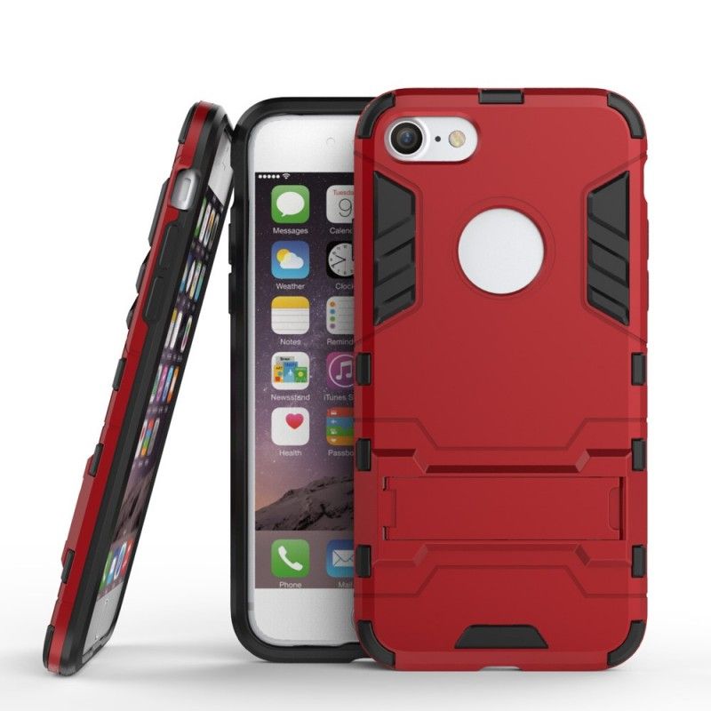 Cover Hoesje iPhone 7 / 8 / SE 2 Marineblauw Rood Telefoonhoesje Ultrabestendig