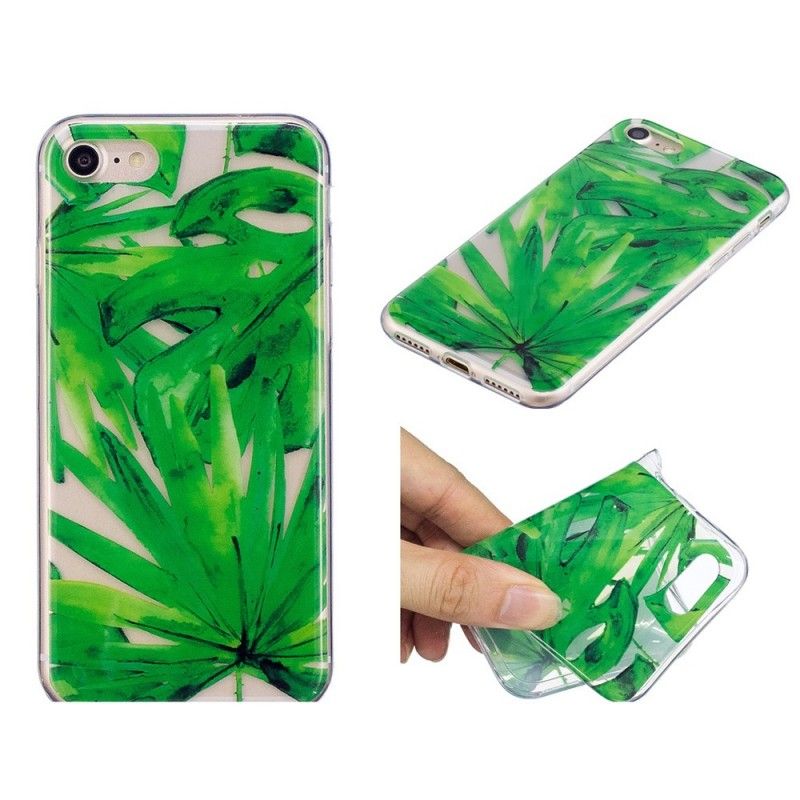 Cover Hoesje iPhone 7 / 8 / SE 2 Telefoonhoesje Transparante Bladeren
