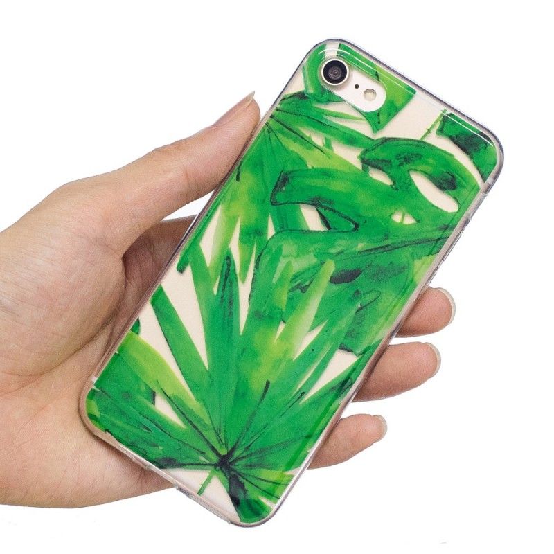 Cover Hoesje iPhone 7 / 8 / SE 2 Telefoonhoesje Transparante Bladeren