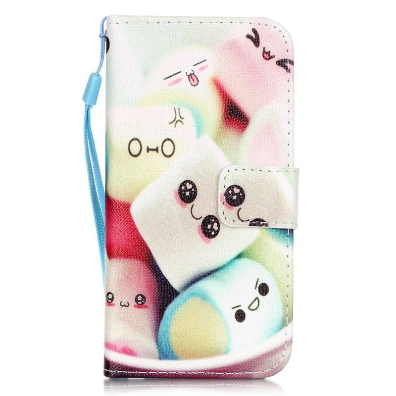 Flip Case Leren iPhone 7 / 8 / SE 2 Marshmallows