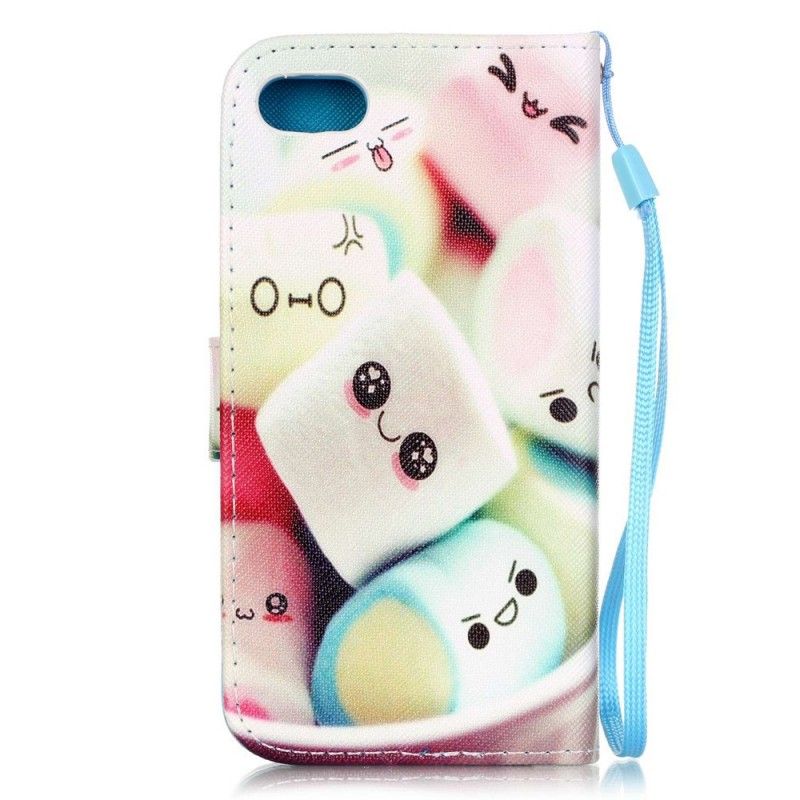 Flip Case Leren iPhone 7 / 8 / SE 2 Marshmallows