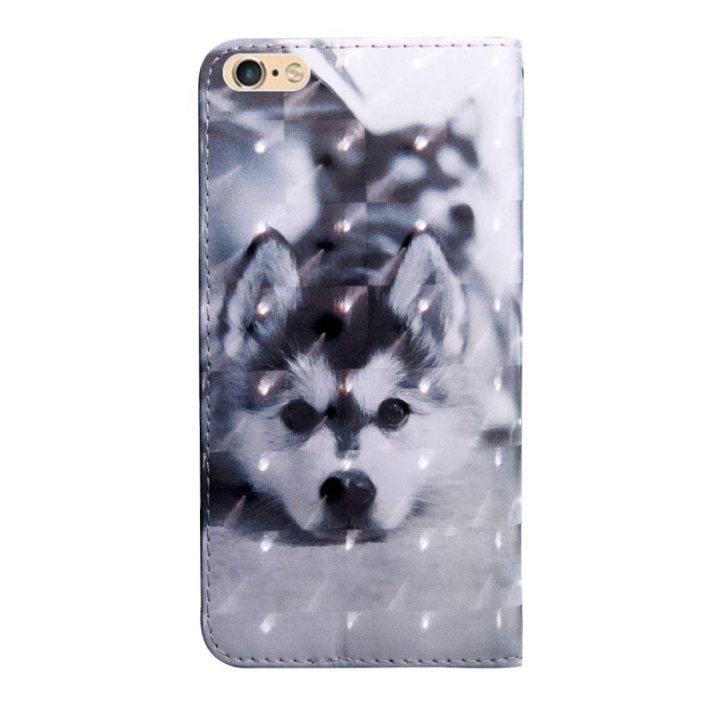 Flip Case Leren iPhone 7 / 8 / SE 2 Wolvenwelp