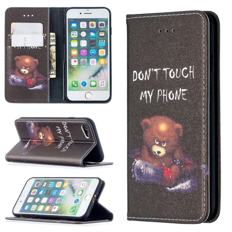 Folio-hoesje iPhone 7 / 8 / SE 2 Gevaarlijke Beer
