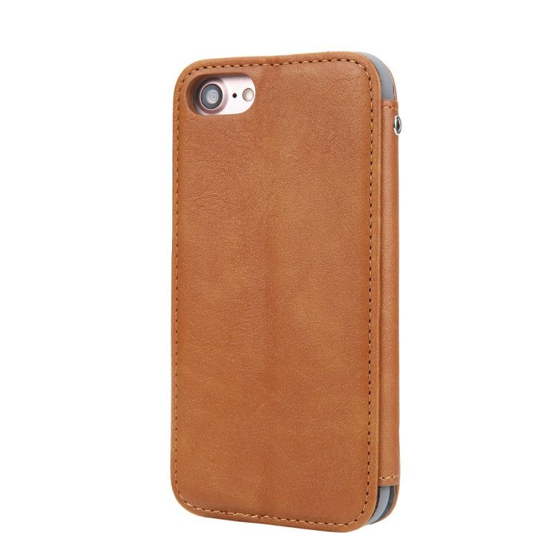 Folio-hoesje iPhone 7 / 8 / SE 2 Grijs Zwart Cmai2 Kunstleer