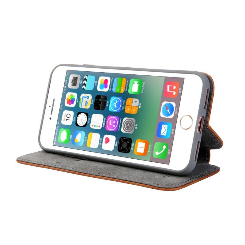 Folio-hoesje iPhone 7 / 8 / SE 2 Grijs Zwart Cmai2 Kunstleer