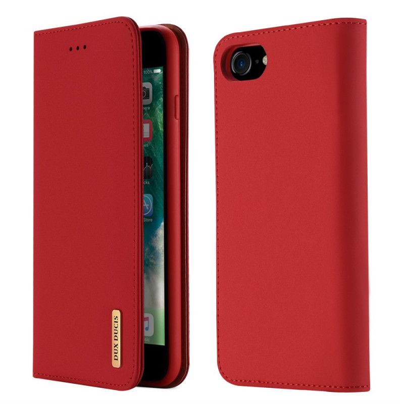 Folio-hoesje iPhone 7 / 8 / SE 2 Rood Zwart Wensreeks Dux-Ducis