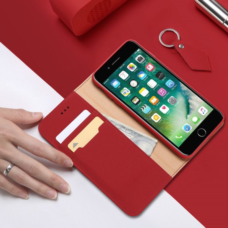 Folio-hoesje iPhone 7 / 8 / SE 2 Rood Zwart Wensreeks Dux-Ducis