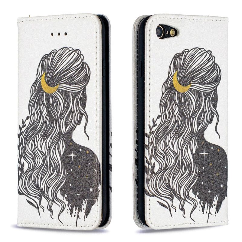 Folio-hoesje iPhone 7 / 8 / SE 2 Telefoonhoesje Mooi Haar