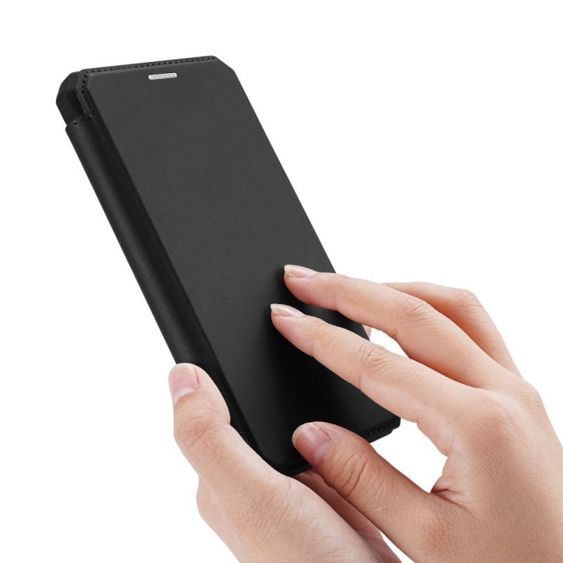Folio-hoesje voor iPhone 7 / 8 / SE 2 Donkerblauw Zwart Huid X Serie Dux Ducis