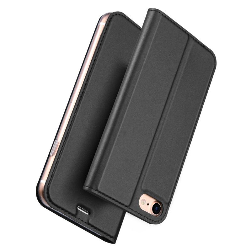Folio-hoesje voor iPhone 7 / 8 / SE 2 Goud Zwart Skin Pro Serie Dux Ducis