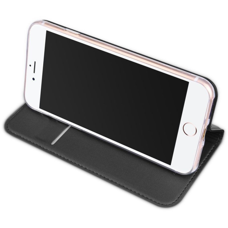 Folio-hoesje voor iPhone 7 / 8 / SE 2 Goud Zwart Skin Pro Serie Dux Ducis