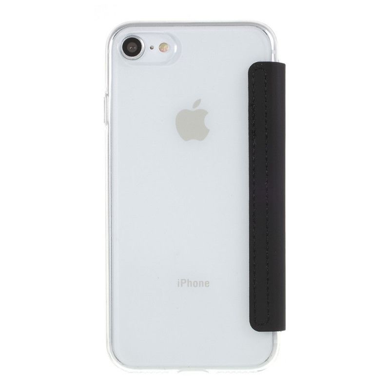 Folio-hoesje voor iPhone 7 / 8 / SE 2 Rood Spiegel- En Leereffect