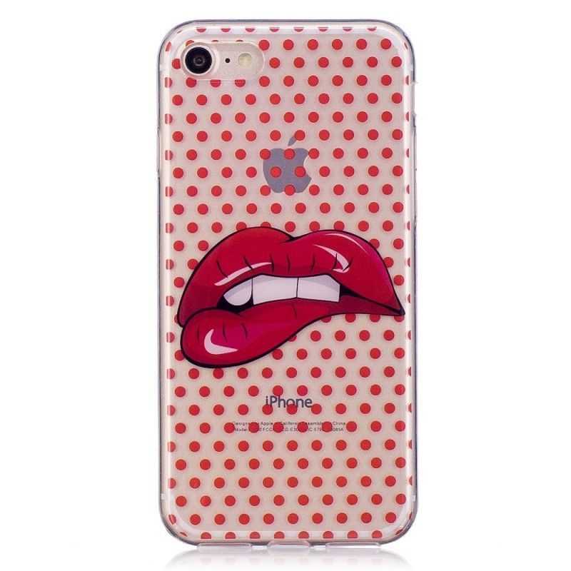 Hoesje iPhone 7 / 8 / SE 2 Gebeten Lippen