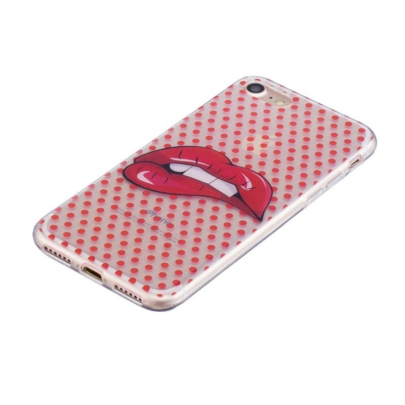 Hoesje iPhone 7 / 8 / SE 2 Gebeten Lippen