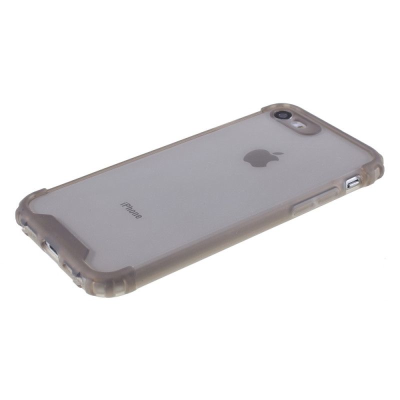 Hoesje iPhone 7 / 8 / SE 2 Grijs Met Siliconen Versterkte Hoeken