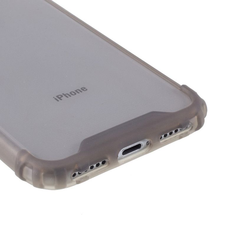 Hoesje iPhone 7 / 8 / SE 2 Grijs Met Siliconen Versterkte Hoeken