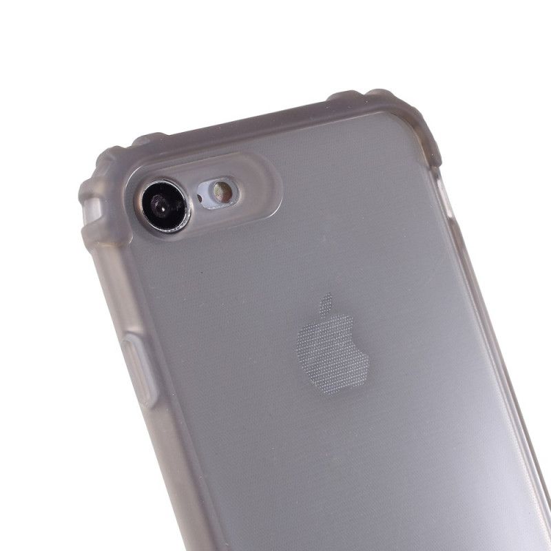 Hoesje iPhone 7 / 8 / SE 2 Grijs Met Siliconen Versterkte Hoeken