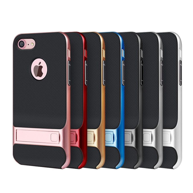 Hoesje iPhone 7 / 8 / SE 2 Grijs Wit Elegantie Tong