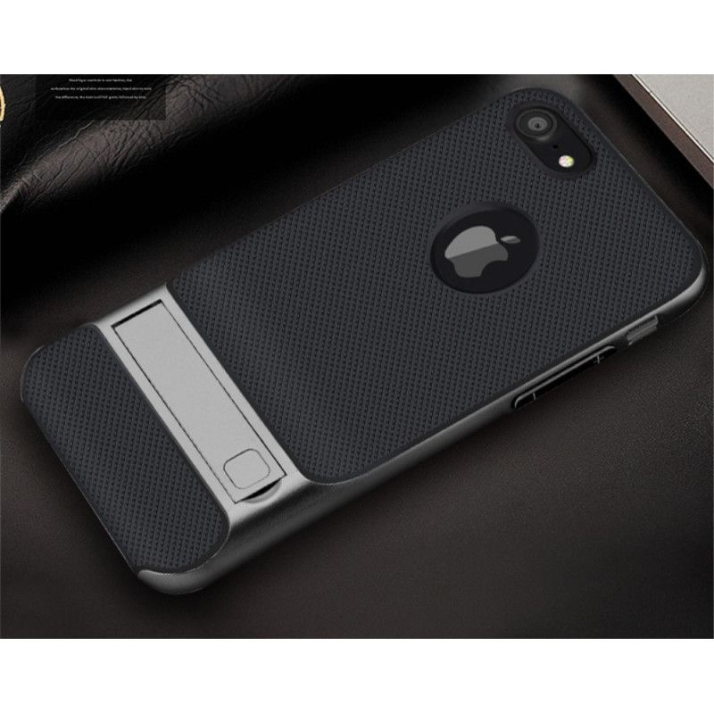 Hoesje iPhone 7 / 8 / SE 2 Grijs Wit Elegantie Tong