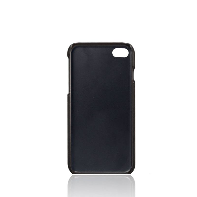 Hoesje iPhone 7 / 8 / SE 2 Grijs Zwart Dubbele Ksq Kaarthouder