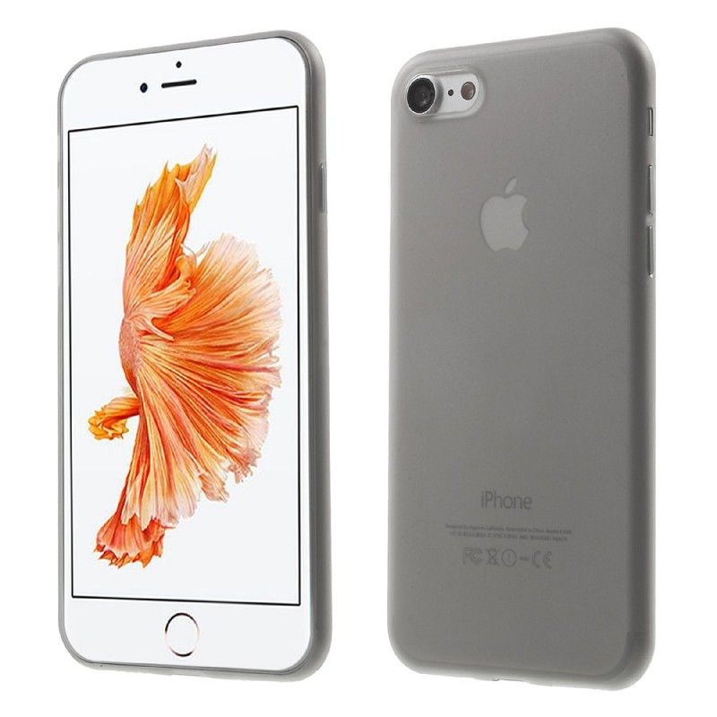 Hoesje iPhone 7 / 8 / SE 2 Rood Grijs Ultrafijn Mat