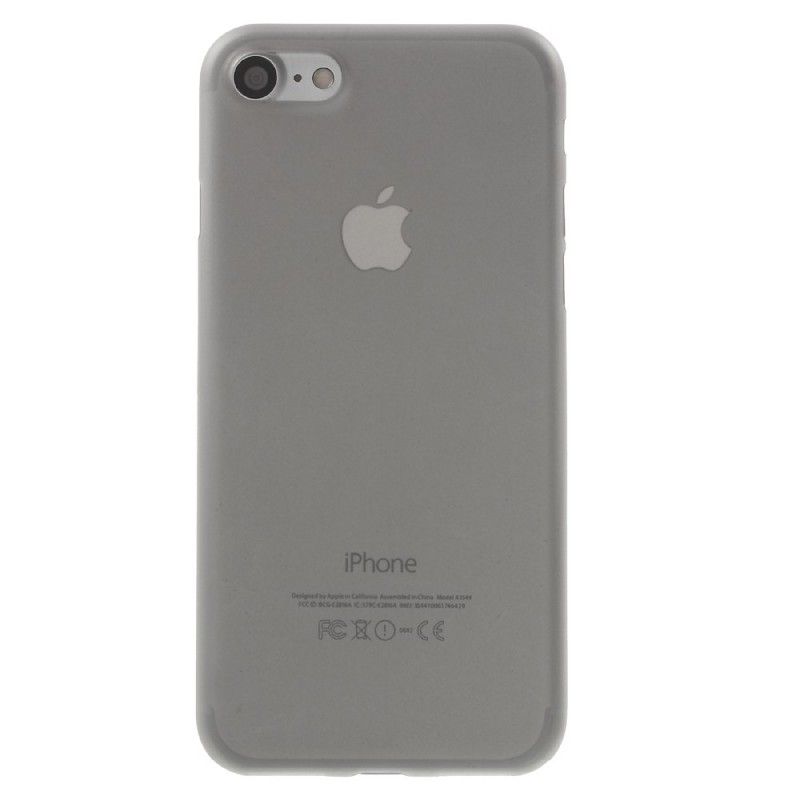 Hoesje iPhone 7 / 8 / SE 2 Rood Grijs Ultrafijn Mat