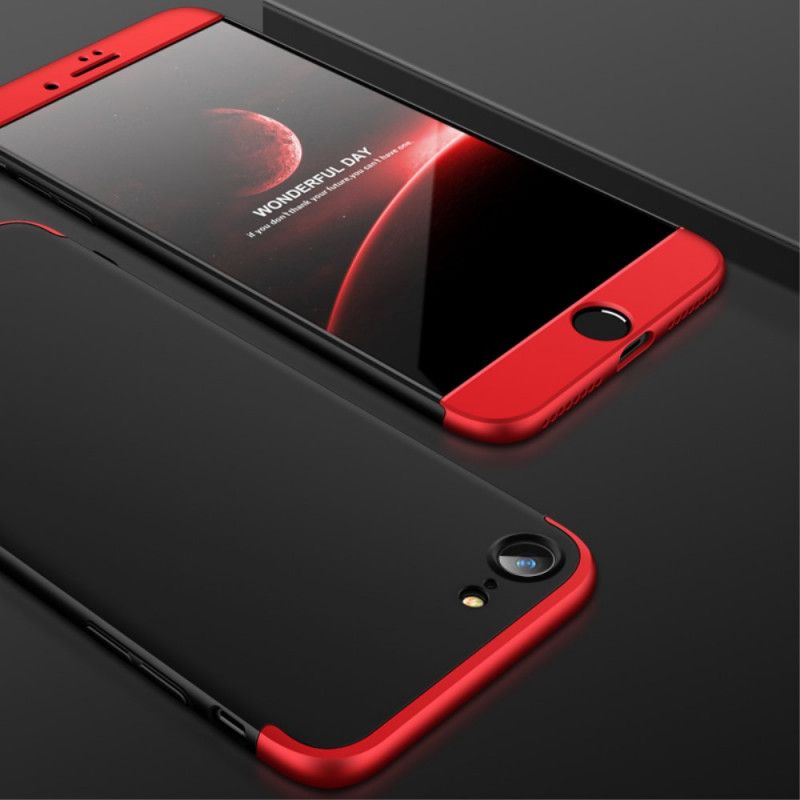 Hoesje iPhone 7 / 8 / SE 2 Rood Zwart Afneembaar