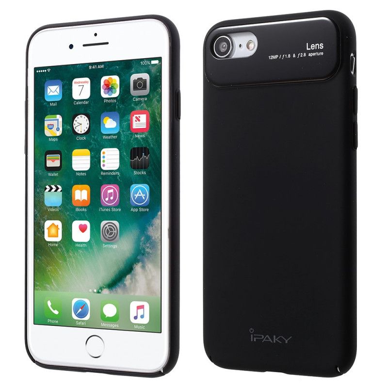 Hoesje iPhone 7 / 8 / SE 2 Telefoonhoesje Ipaky Hybride Gehard Glas