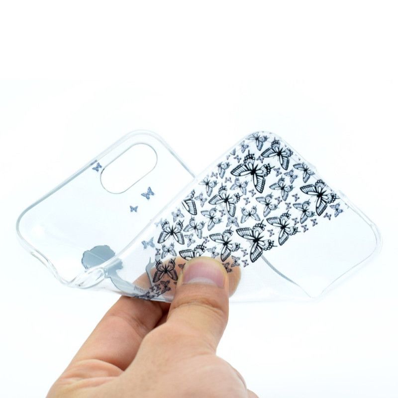 Hoesje iPhone 7 / 8 / SE 2 Transparante Vlinderjurk