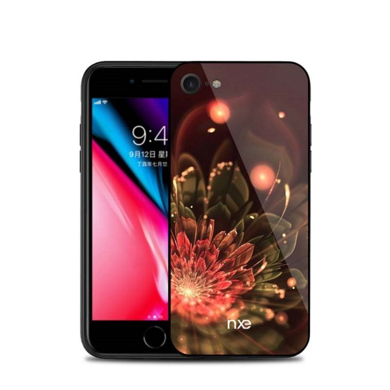 Hoesje voor iPhone 7 / 8 / SE 2 Bruin Nx Bloemenintensiteit