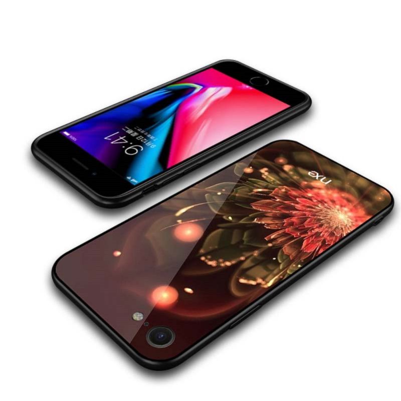 Hoesje voor iPhone 7 / 8 / SE 2 Bruin Nx Bloemenintensiteit