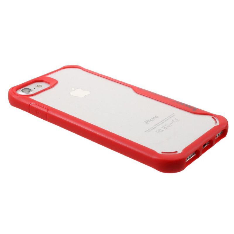 Hoesje voor iPhone 7 / 8 / SE 2 Grijs Zwart Doorschijnende Hybride Ipaky