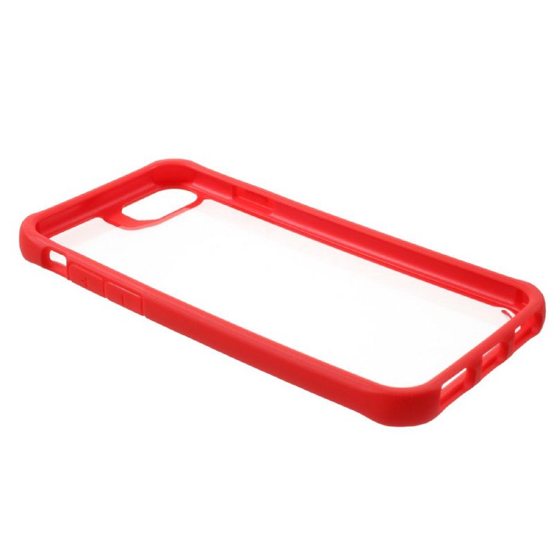 Hoesje voor iPhone 7 / 8 / SE 2 Grijs Zwart Doorschijnende Hybride Ipaky