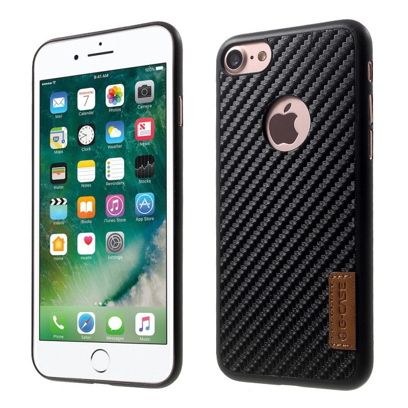 Hoesje voor iPhone 7 / 8 / SE 2 Grijs Zwart G-Case Lederen Stijlen