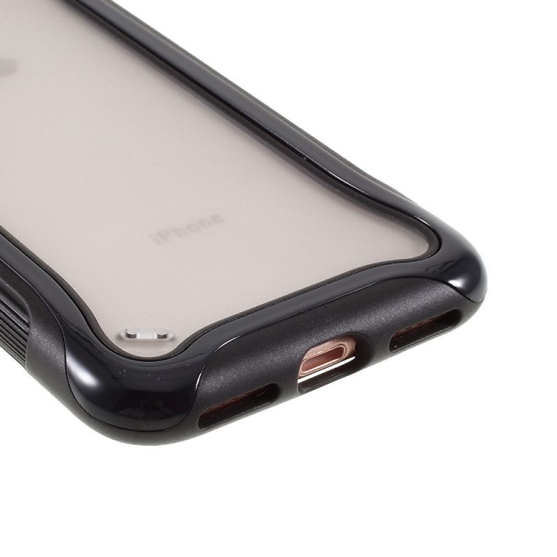 Hoesje voor iPhone 7 / 8 / SE 2 Rood Zwart 3-In-1 Mat Hybride Ontwerp