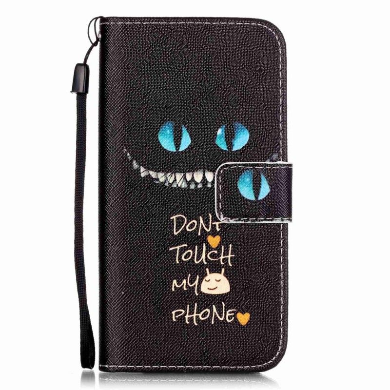 Leren Hoesje iPhone 7 / 8 / SE 2 Kwaadaardige Kat