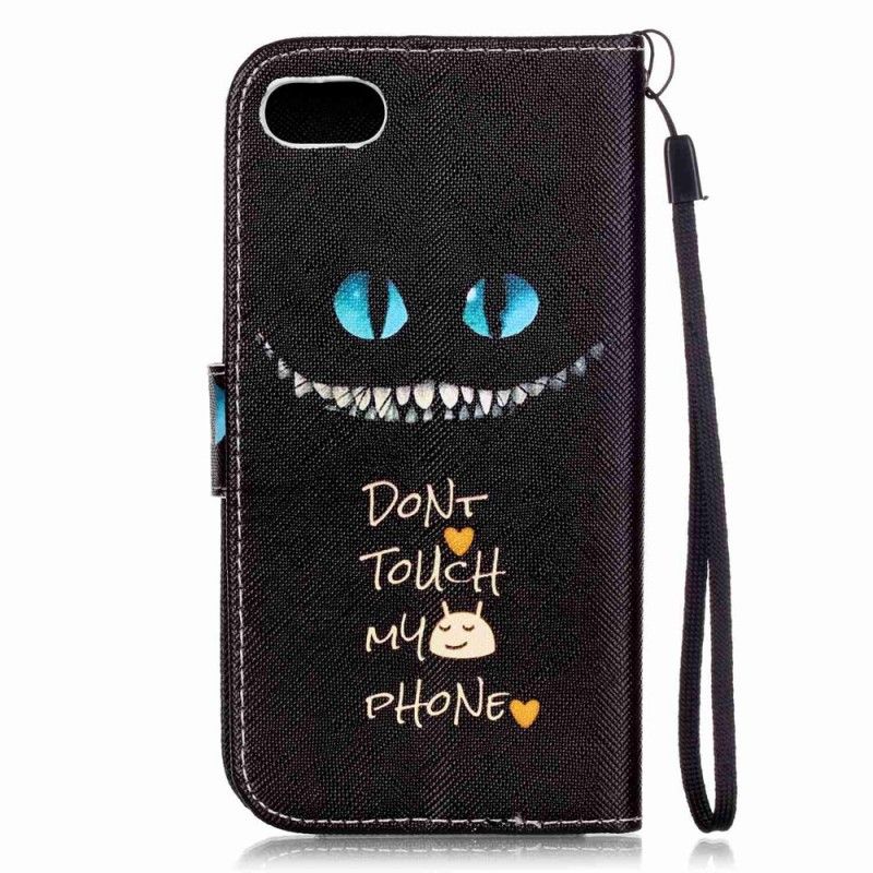 Leren Hoesje iPhone 7 / 8 / SE 2 Kwaadaardige Kat