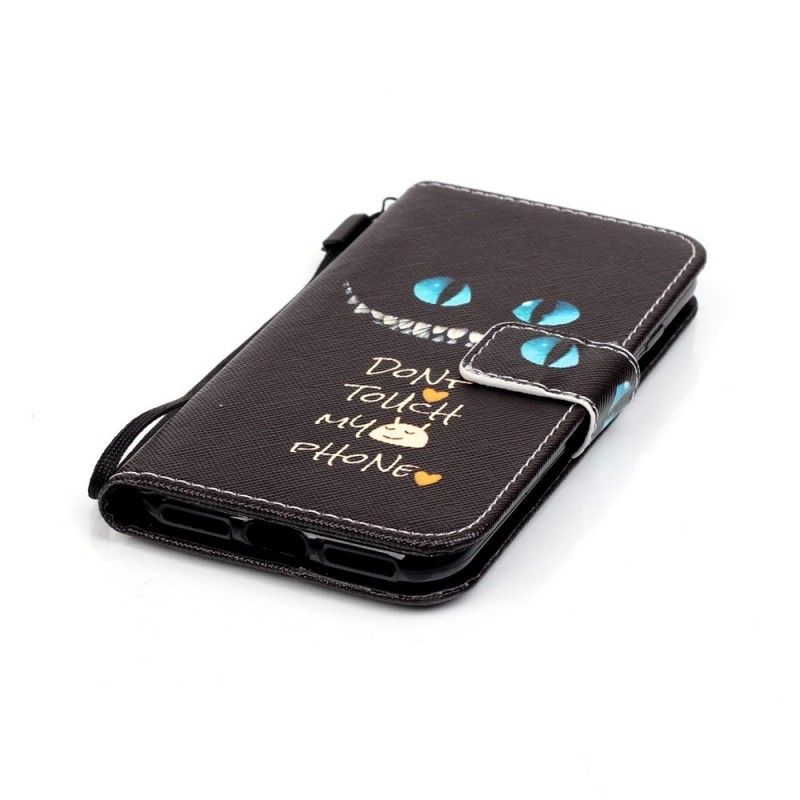 Leren Hoesje iPhone 7 / 8 / SE 2 Kwaadaardige Kat