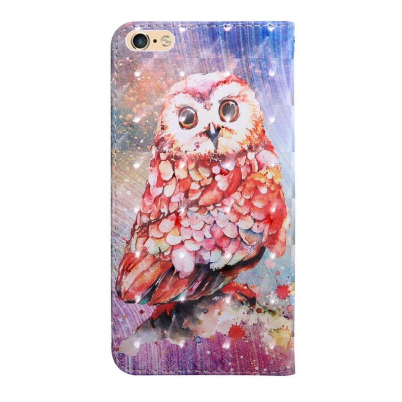 Leren Hoesje iPhone 7 / 8 / SE 2 Ontkiemen De Uil
