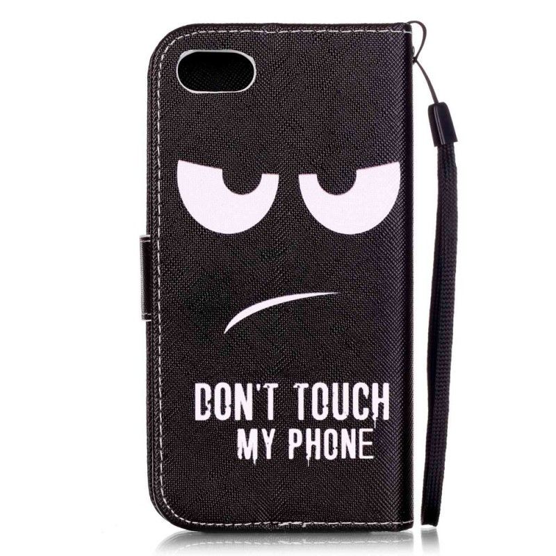 Leren Hoesje iPhone 7 / 8 / SE 2 Raak Mijn Telefoon Niet Aan
