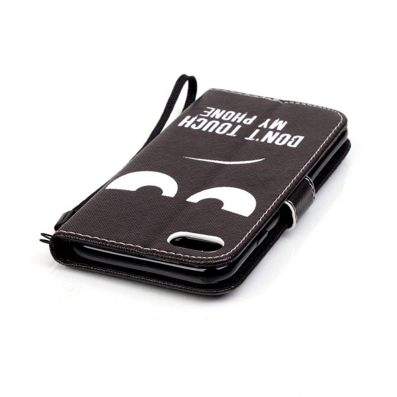 Leren Hoesje iPhone 7 / 8 / SE 2 Raak Mijn Telefoon Niet Aan