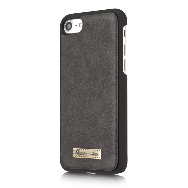 Leren Hoesje iPhone 7 / 8 / SE 2 Rood Zwart Afneembare Kuip