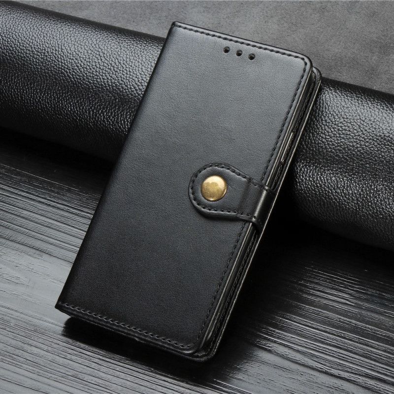 Leren Hoesje iPhone 7 / 8 / SE 2 Rood Zwart Kunstleer En Vintage Sluiting