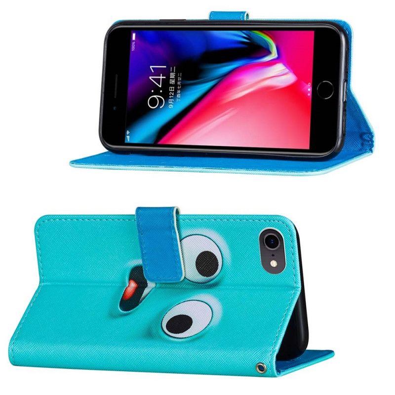 Leren Hoesje iPhone 7 / 8 / SE 2 Telefoonhoesje Bloop